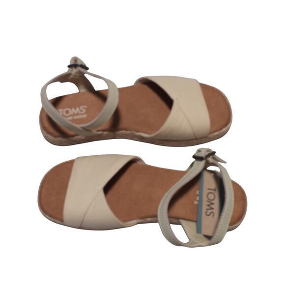 Toms Womens Abby Flatform Espadrille Sandal Natural sandal size 7 - Picture 6 of 11